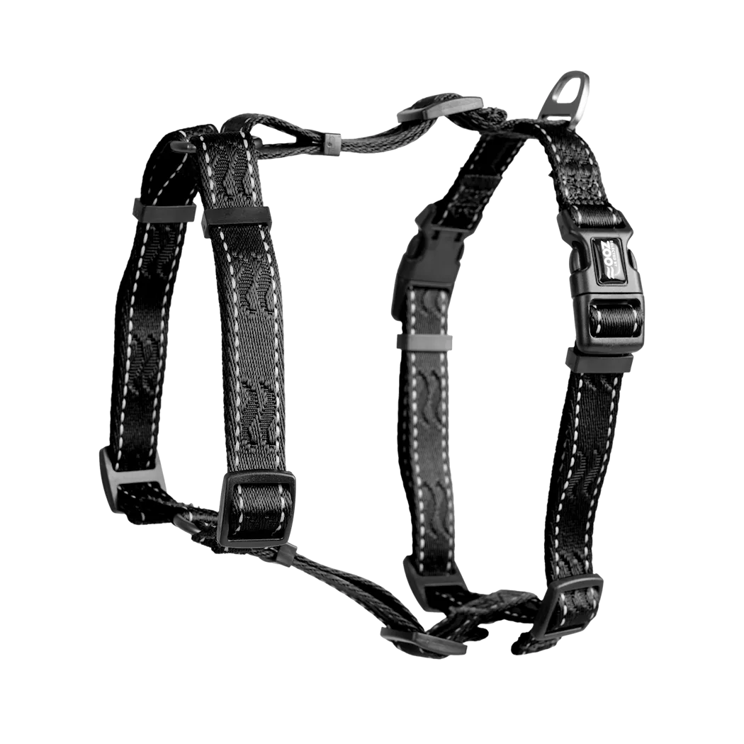 Selected by ZOO Harness Rufus H-harness adjustable, Black - Various sizes - 3