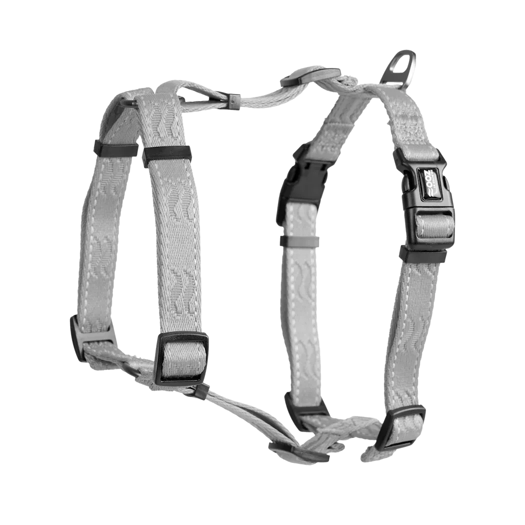 Selected by ZOO Harness Rufus H-harness adjustable, Gray - Various sizes - 3
