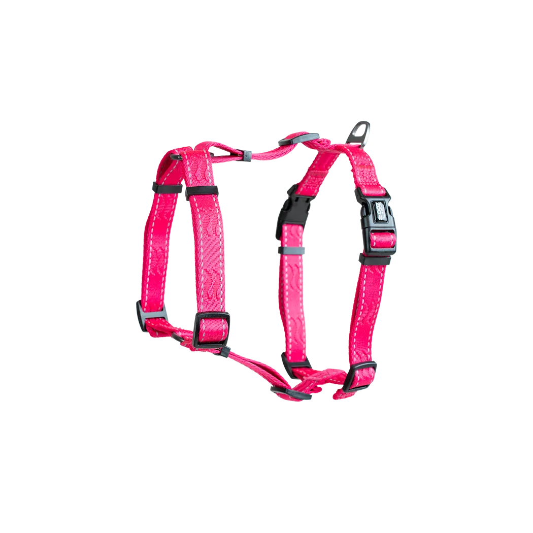 Selected by ZOO Harness Rufus H-harness adjustable, Pink - Various sizes - 5