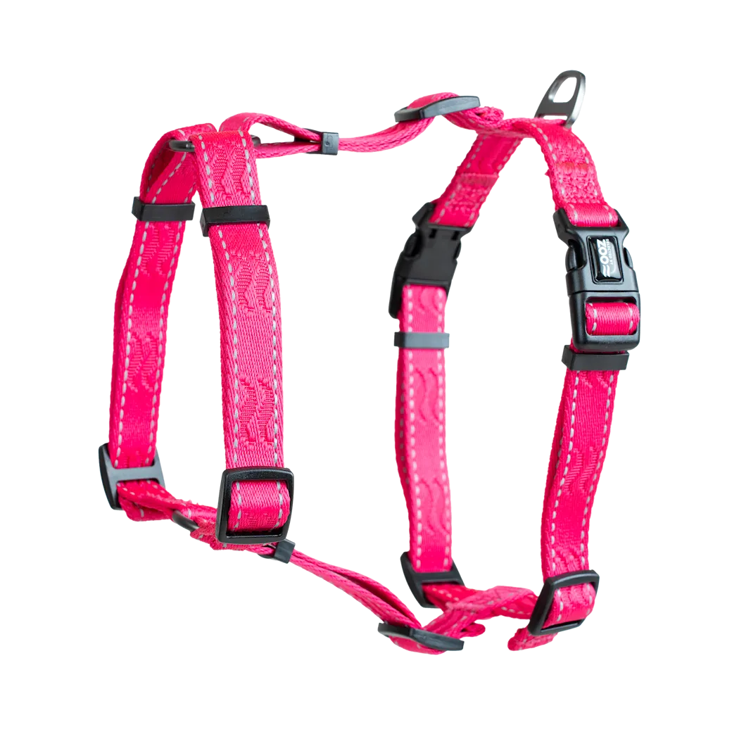 Selected by ZOO Harness Rufus H-harness adjustable, Pink - Various sizes - 3