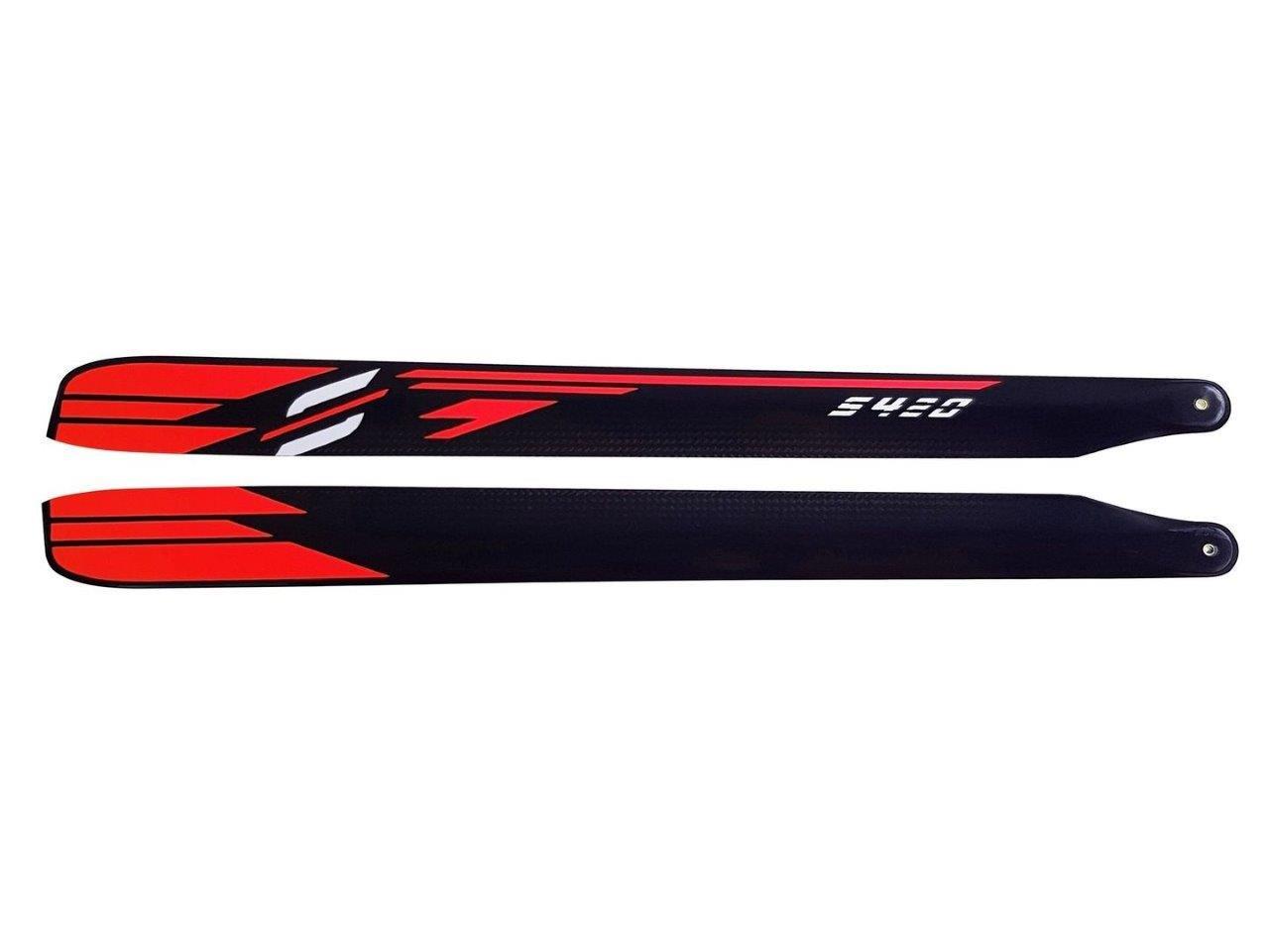 SAB Carbon Fiber Main Blades ORANGE 420mm - 2