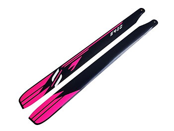 SAB Carbon Fiber Main Blades PINK 420mm
