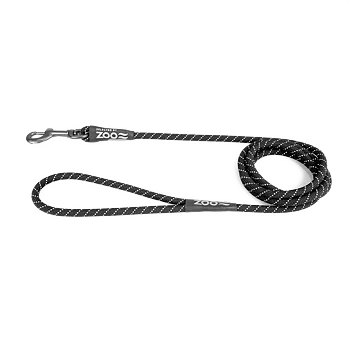 Selected by ZOO Leash Rufus rope, Black - Various sizes