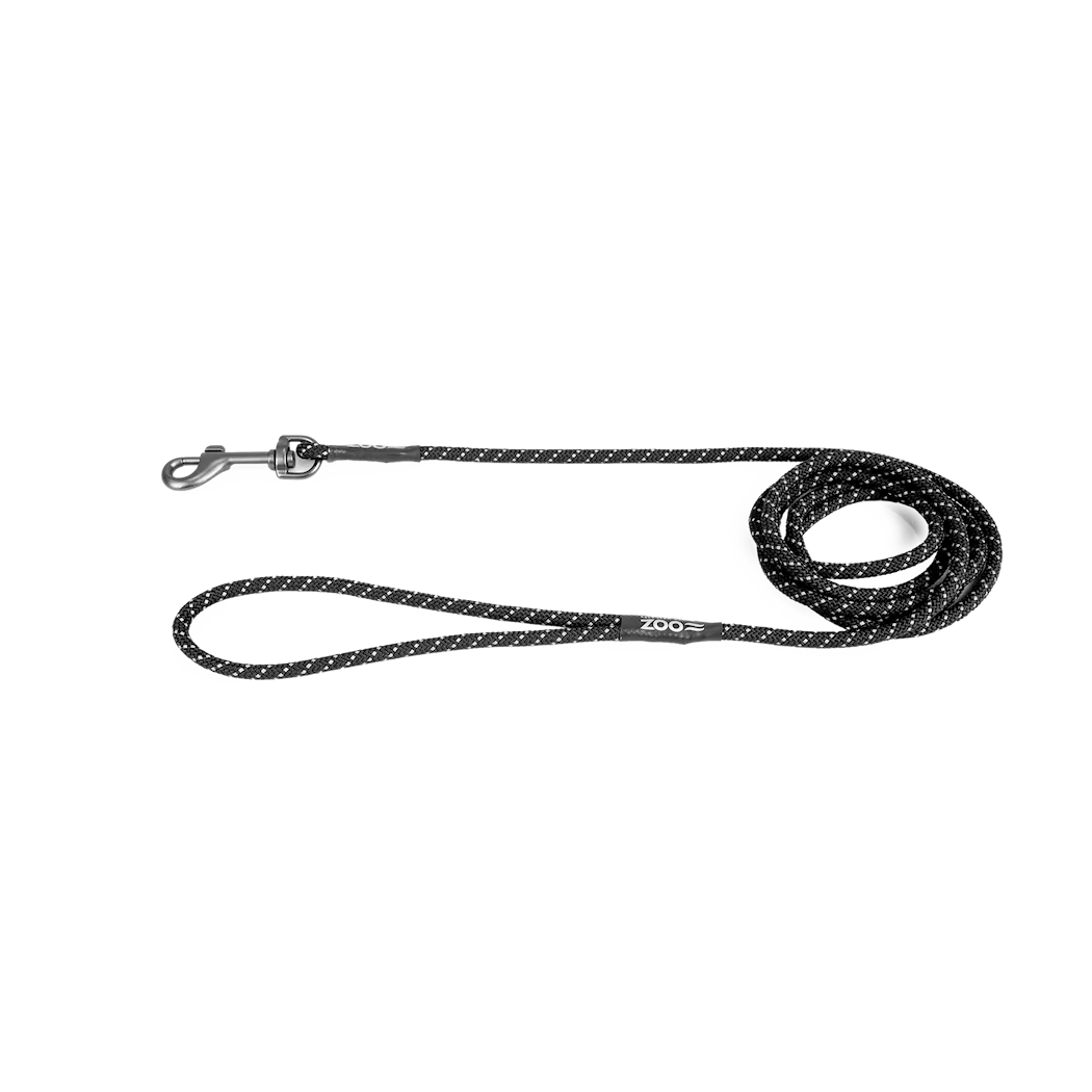 Selected by ZOO Leash Rufus rope, Black - Various sizes - 2