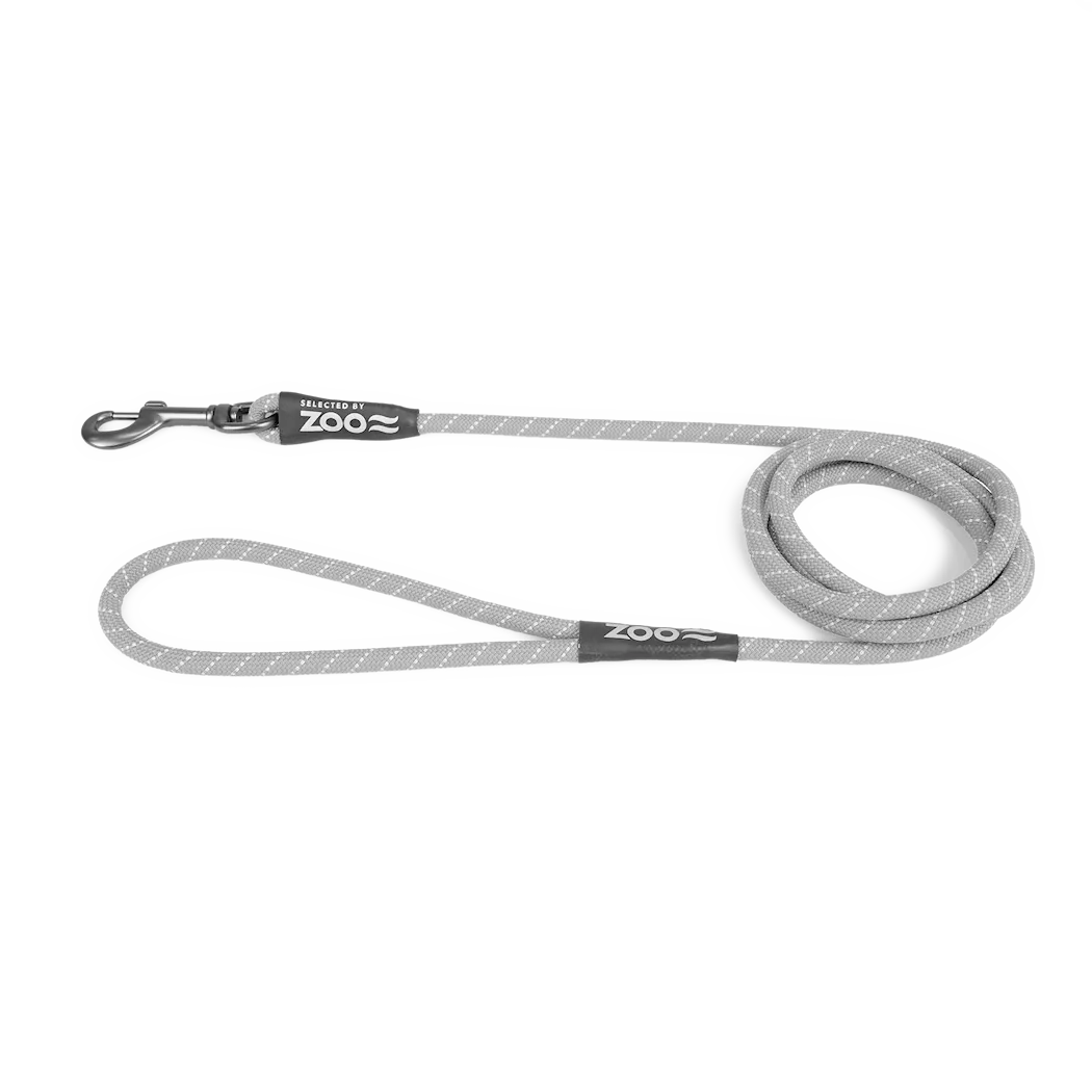 Selected by ZOO Leash Rufus rope, Gray - Various sizes