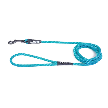 Selected by ZOO Leash Rufus rope, Turquoise - Various sizes