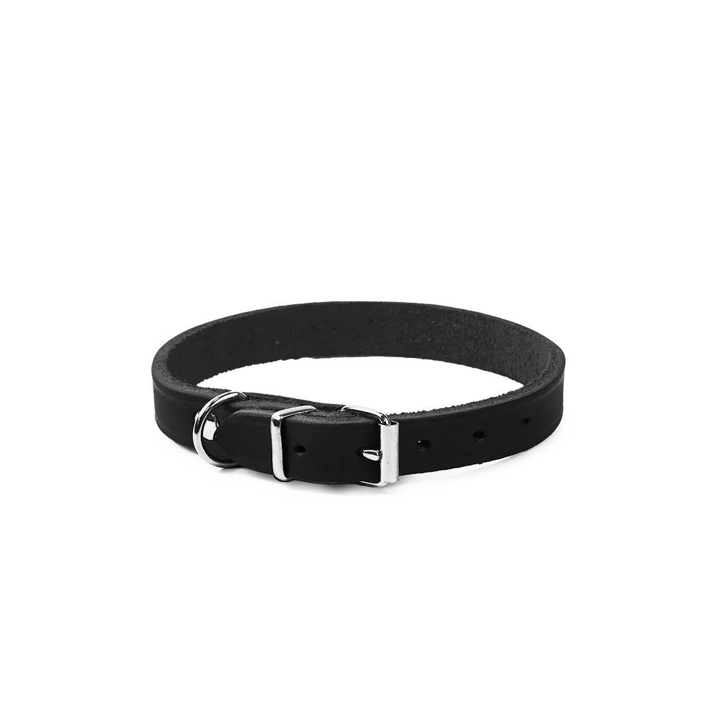Selected by ZOO Leather Necklace Hera adjustable, Black - Various sizes - 7