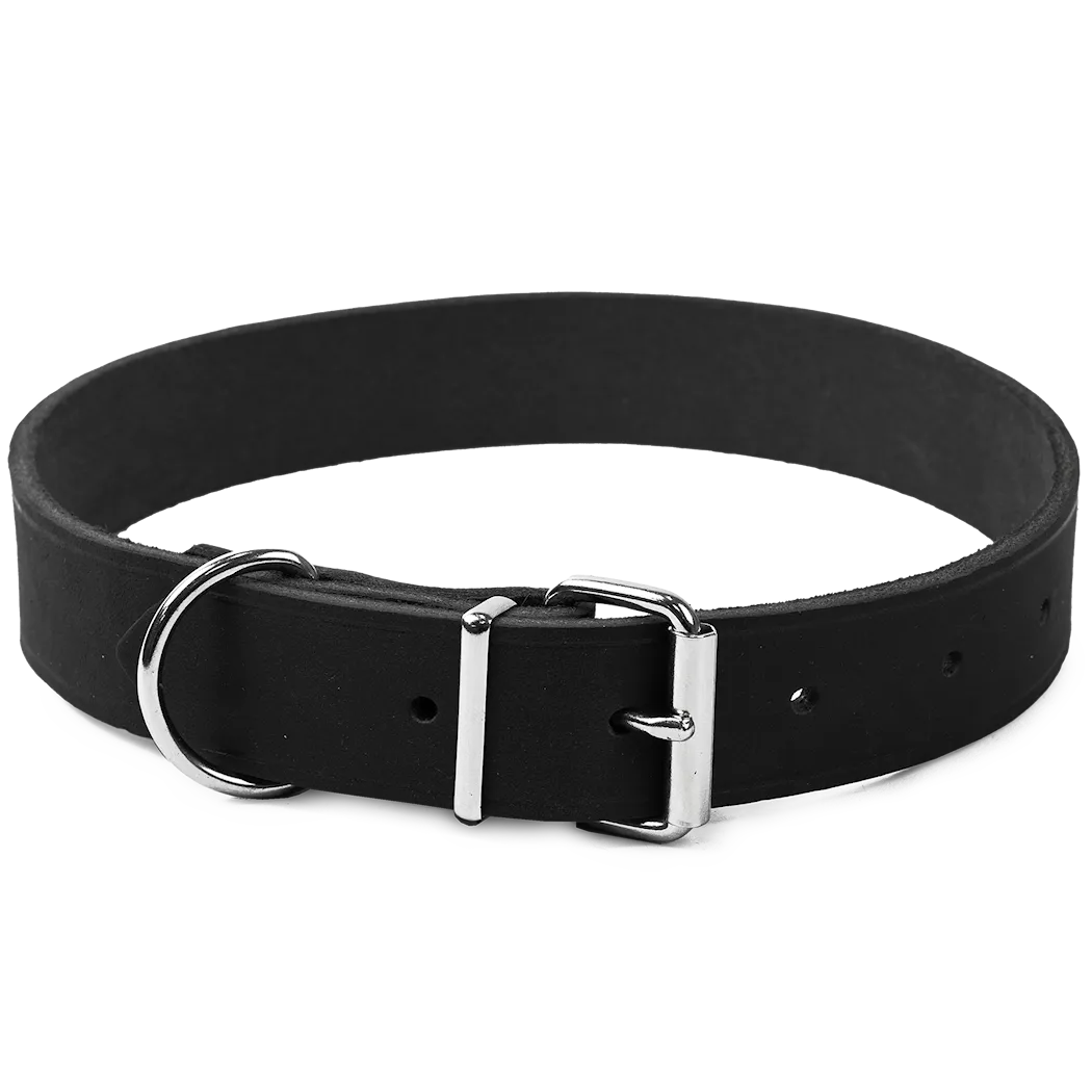 Selected by ZOO Leather Necklace Hera adjustable, Black - Various sizes