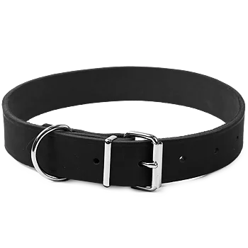 Selected by ZOO Leather Necklace Hera adjustable, Black - Various sizes