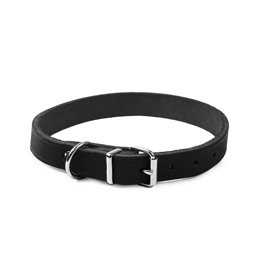 Selected by ZOO Leather Necklace Hera adjustable, Black - Various sizes - 5