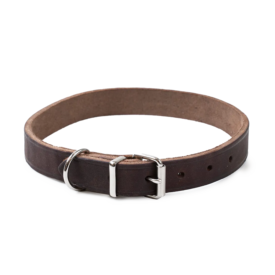 Selected by ZOO Leather Necklace Hera adjustable, Brown - Various sizes - 5