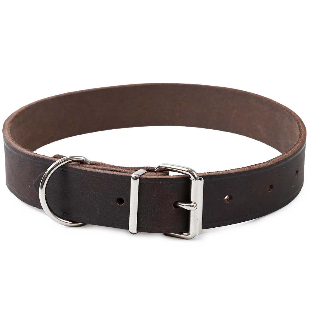 Selected by ZOO Leather Necklace Hera adjustable, Brown - Various sizes