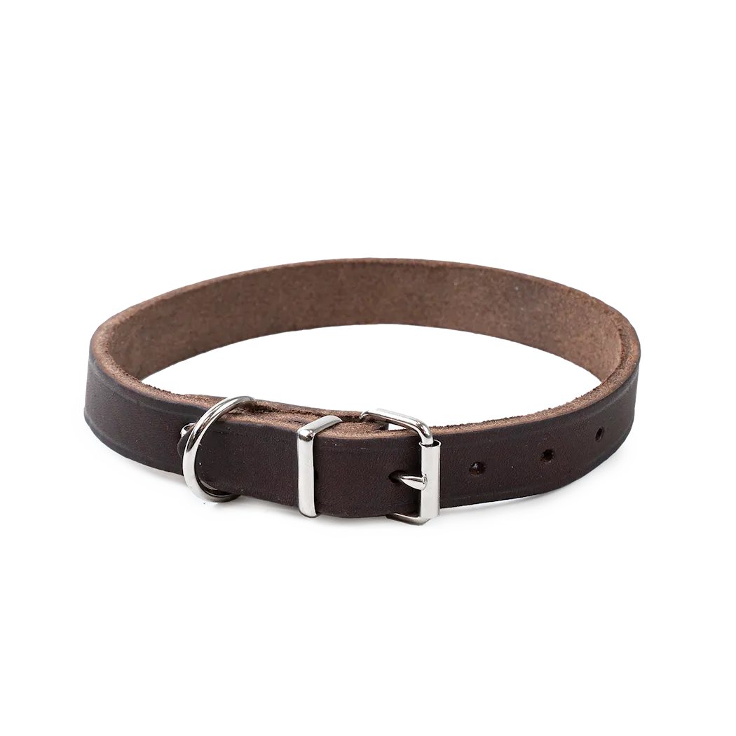 Selected by ZOO Leather Necklace Hera adjustable, Brown - Various sizes - 6