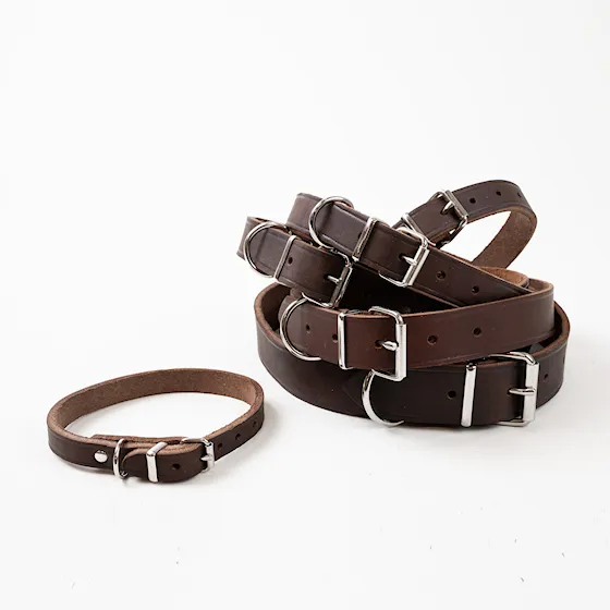 Selected by ZOO Leather Necklace Hera adjustable, Brown - Various sizes - 2