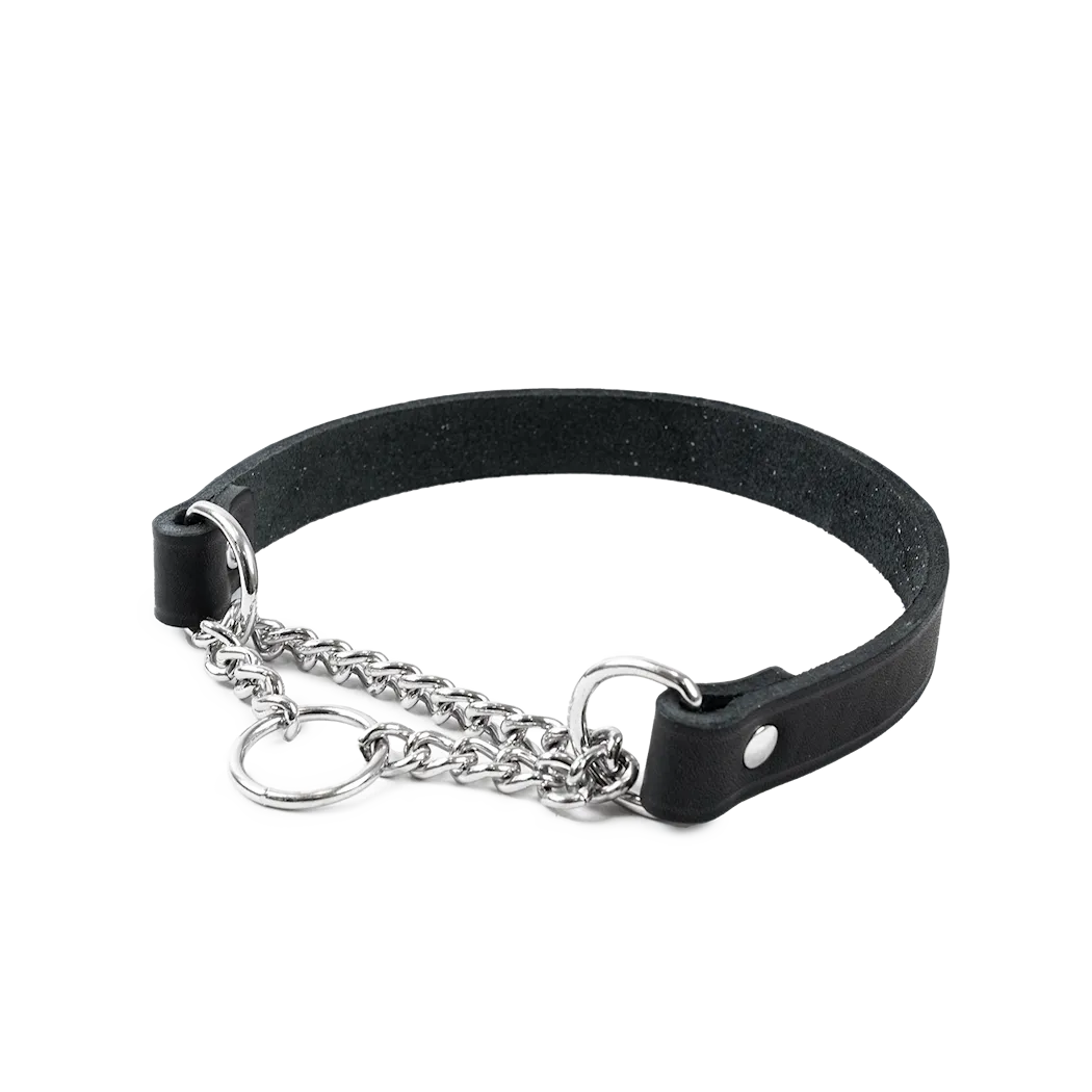 Selected by ZOO Leather Necklace Hera Half Iron, Black - Various sizes - 4