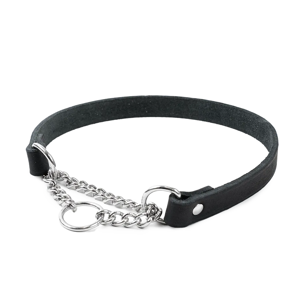 Selected by ZOO Leather Necklace Hera Half Iron, Black - Various sizes - 2