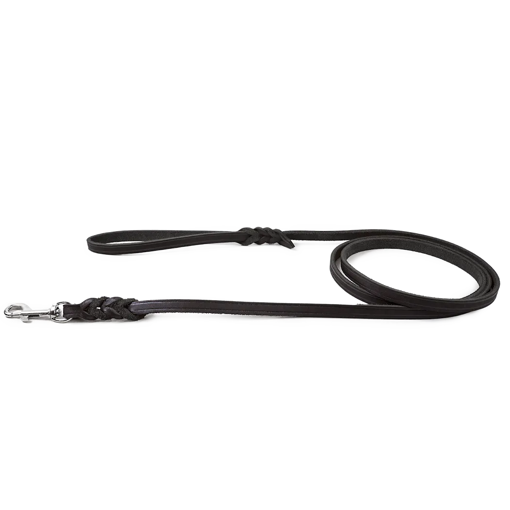 Selected by ZOO Leather leash Hera, Black - Various sizes - 2