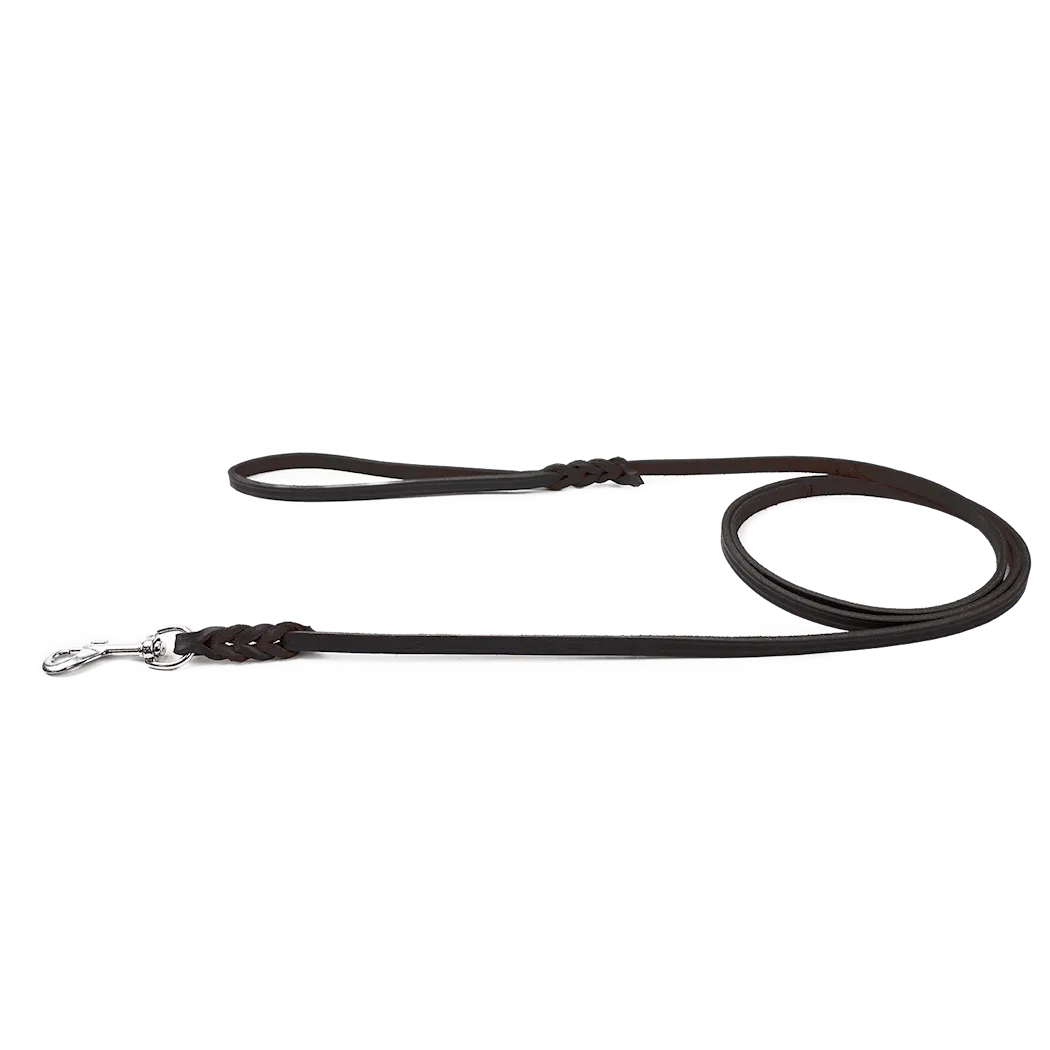 Selected by ZOO Leather leash Hera, Black - Various sizes - 3