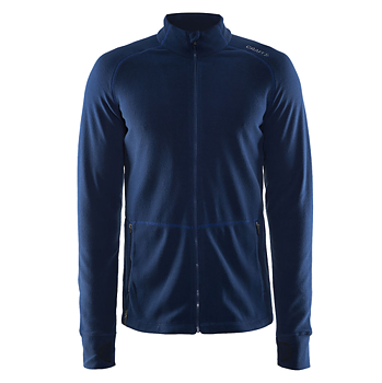 Fleecejacka Craft Full Zip Micro Fleece, dam, deep blue