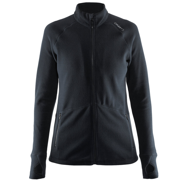 Fleecejacka Craft Full Zip Micro Fleece, dam, svart