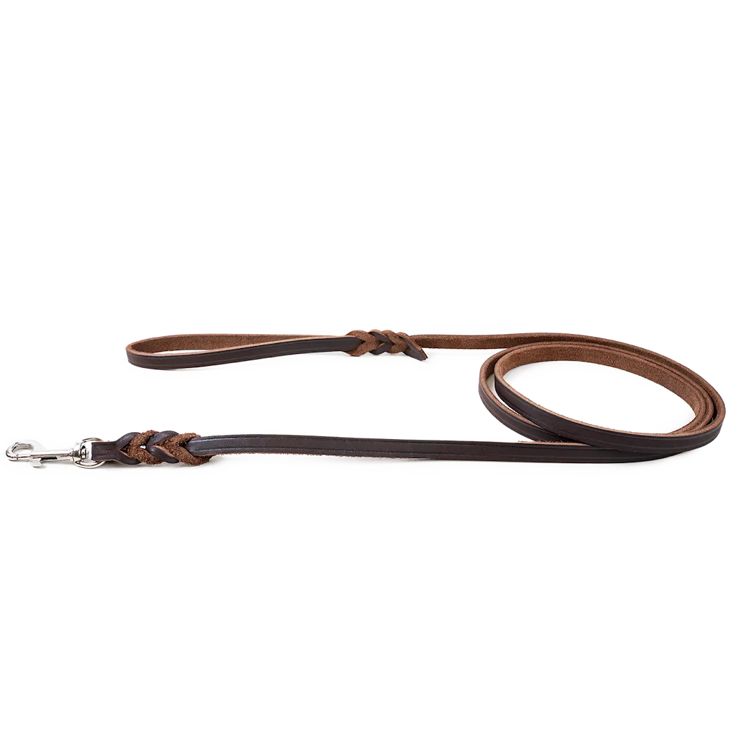 Selected by ZOO Leather leash Hera, Brown - Various sizes - 2