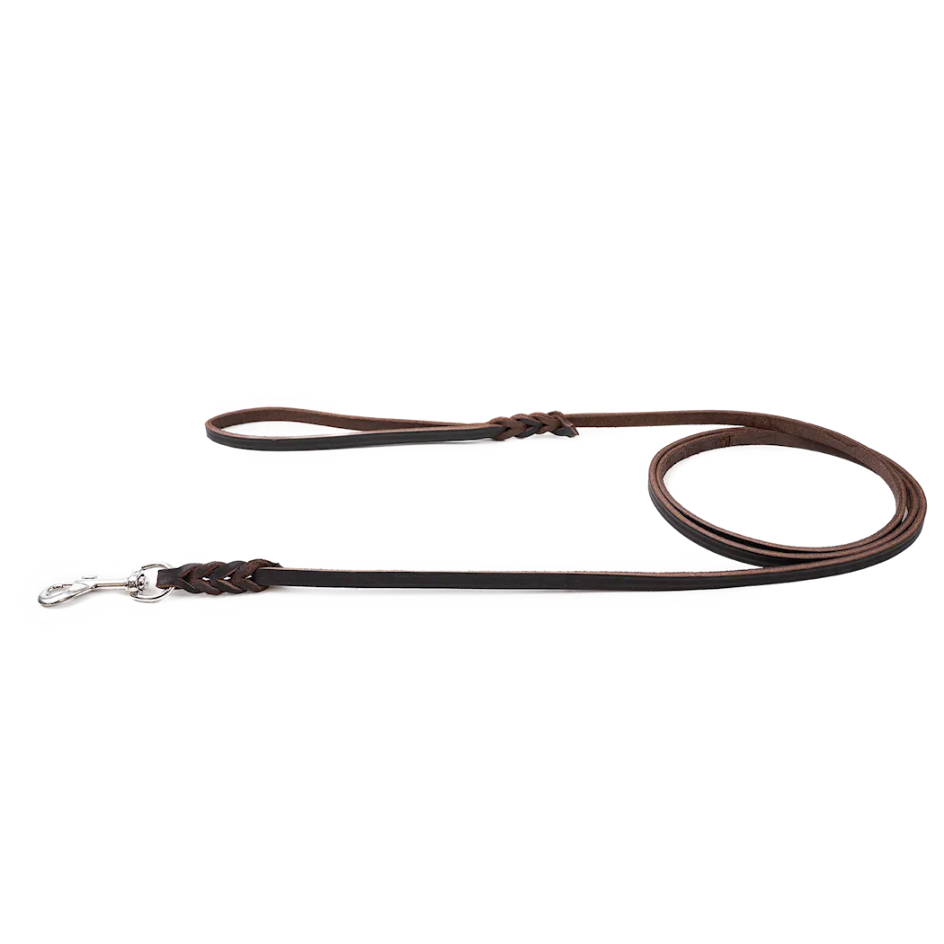 Selected by ZOO Leather leash Hera, Brown - Various sizes - 3