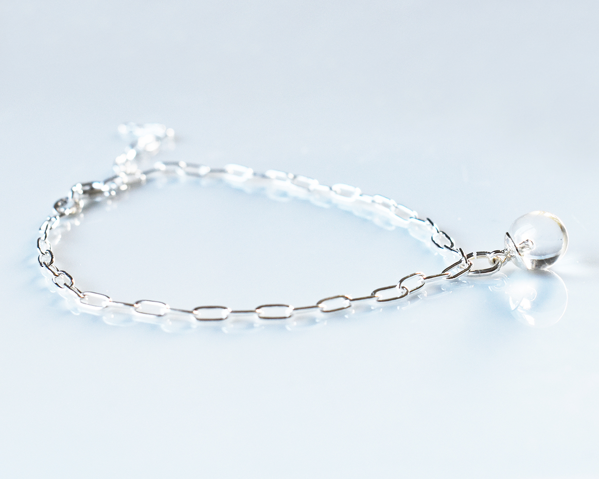 UDDEN DROPPE - armband i klart glas - 2