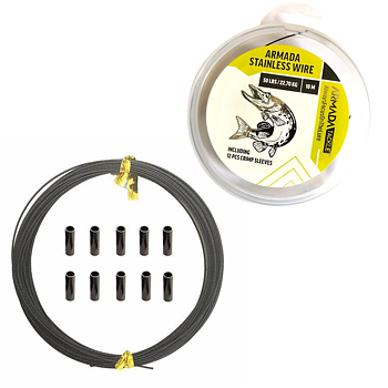 ARMADA COATED WIRE WITH CRIMPED SLEEVES 10M
