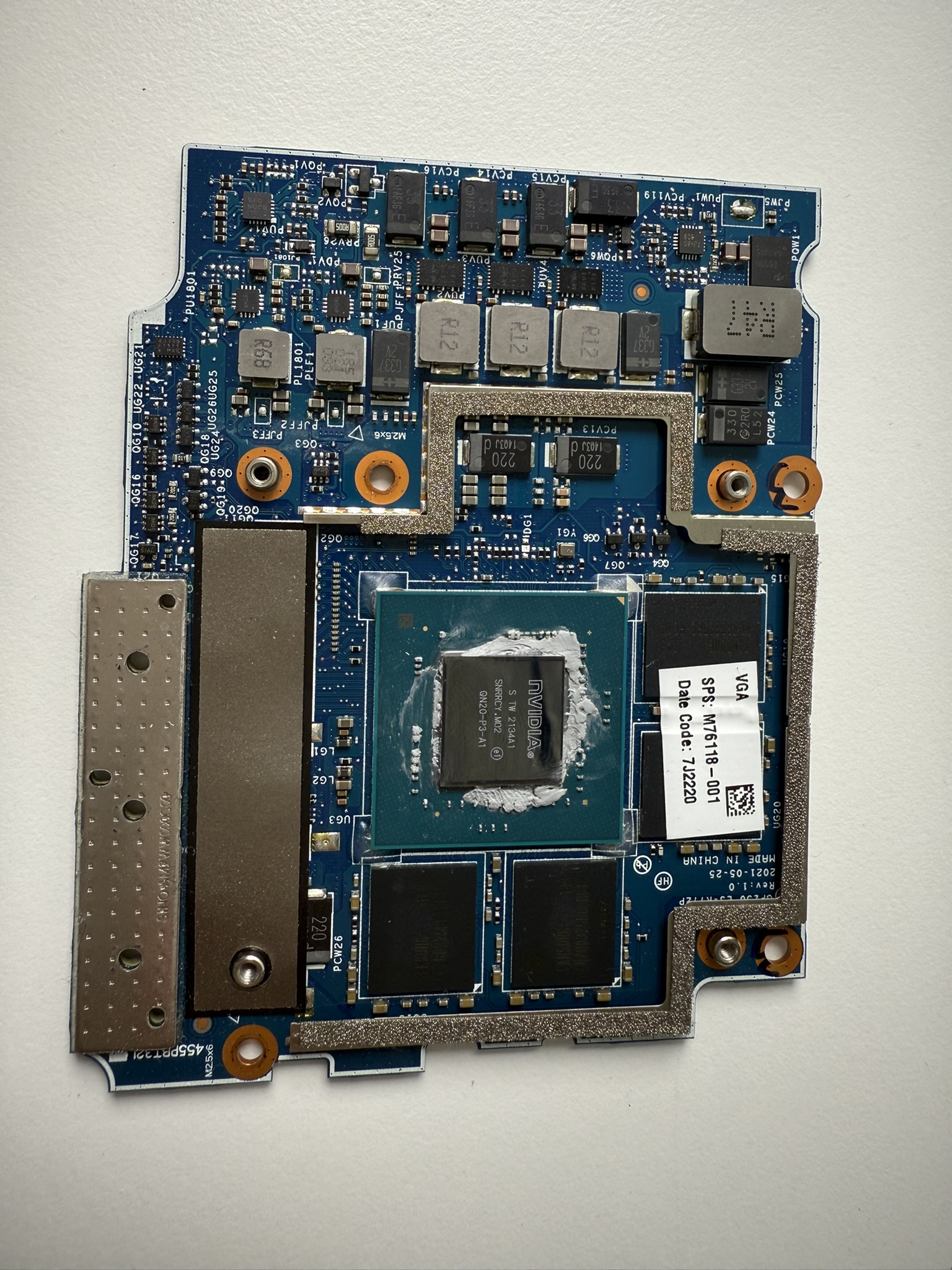 HP GPU Nvidia RTX A2000 4GB GDDR6 Graphics Card Grafikkort för Zbook M76118-001 QN20-P3-A1