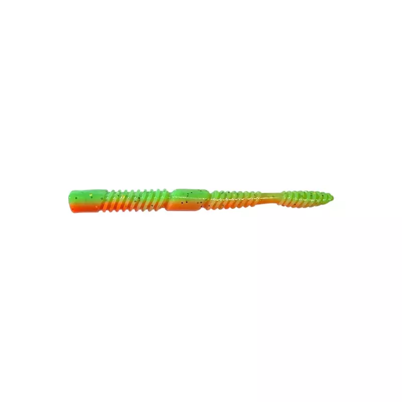 floating down worms from armada. 10cm long in hot colors for perch fishing on sluggish perch in cold water