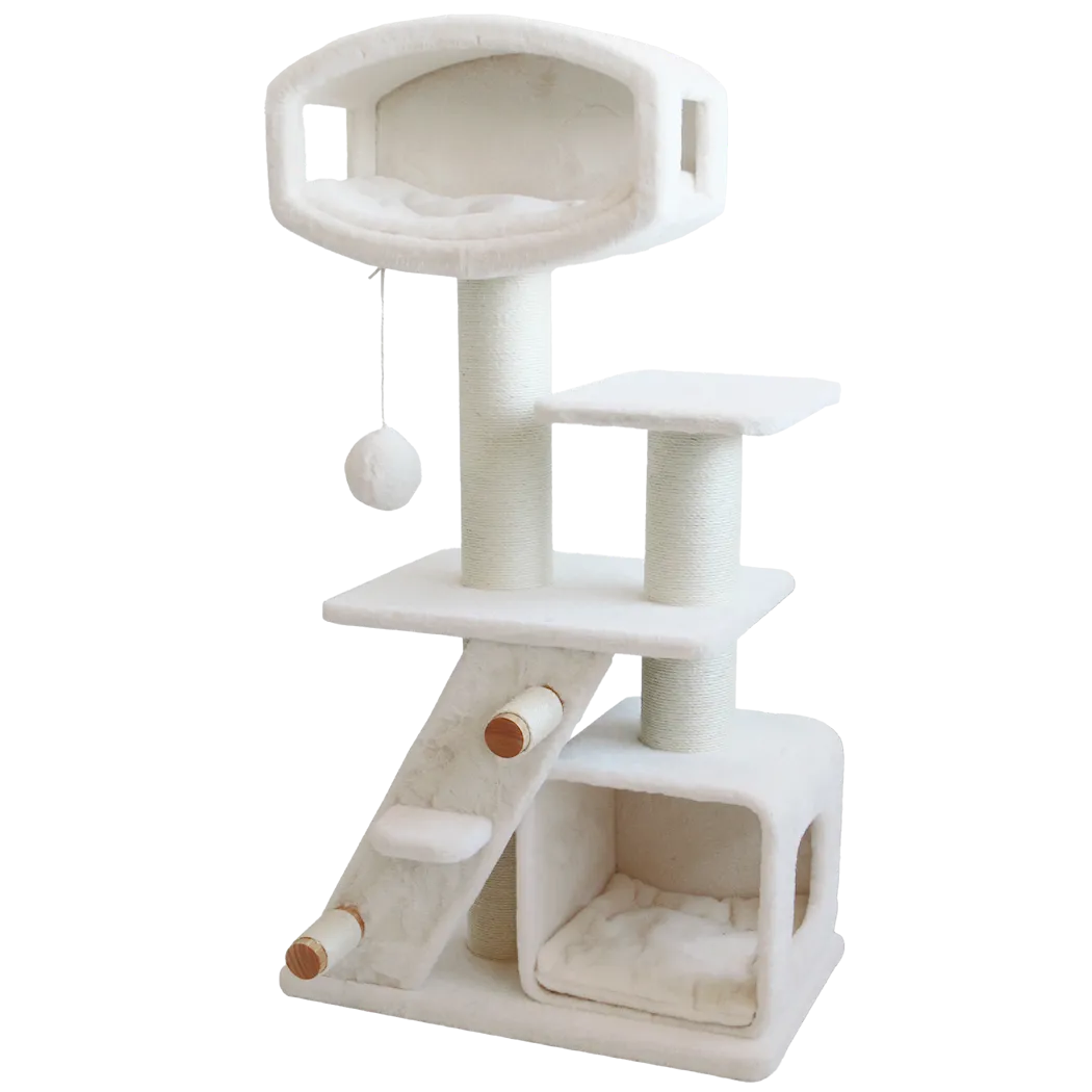 Selected by ZOO Scratching post Broad Peak, 80x48x150cm, Off white