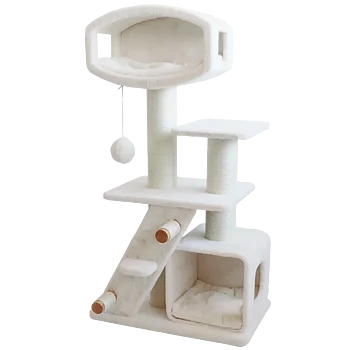 Selected by ZOO Scratching post Broad Peak, 80x48x150cm, Off white