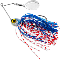 A small 14g spinnerbait for perch and other predators - bluesilver