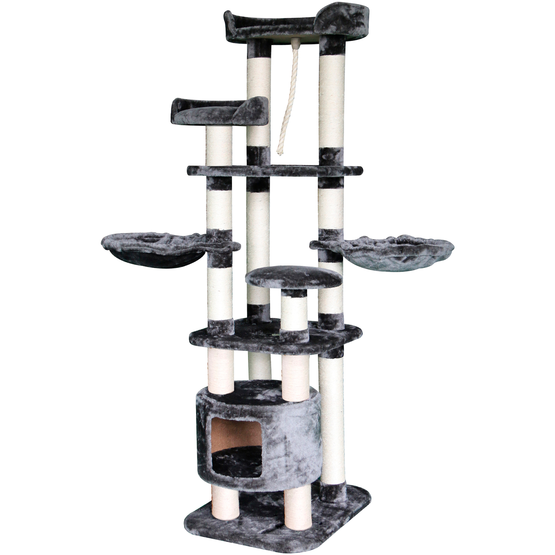 Selected by ZOO Scratching post Makalu, 60x50x175cm, Gray
