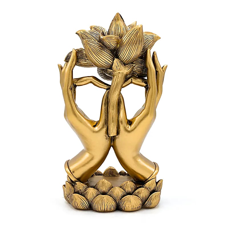 Deco Händer med Lotus guldfärgad - 3