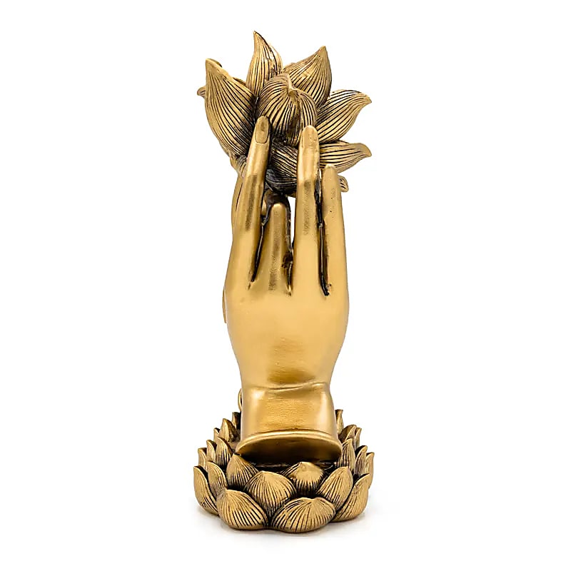 Deco Händer med Lotus guldfärgad - 2