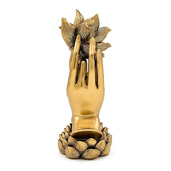 Deco Händer med Lotus guldfärgad