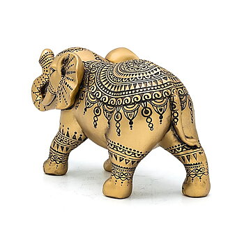 Deco Elefant guldfärgad