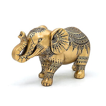 Deco Elefant guldfärgad