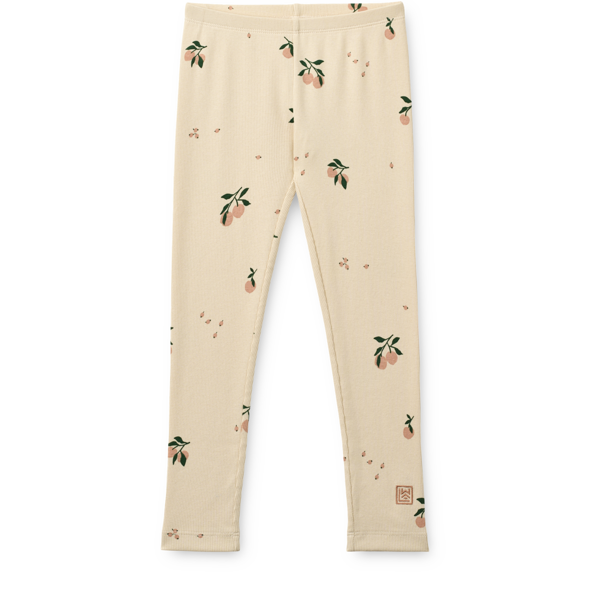 Marien Printed Rib Leggings Peach Sea shell