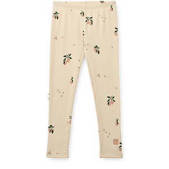 Marien Printed Rib Leggings Peach Sea shell