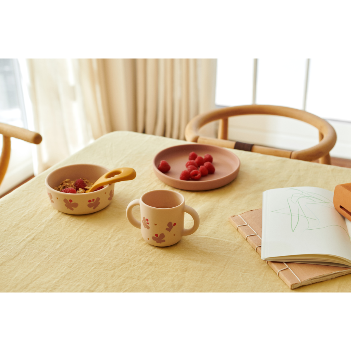 Vivi Printed Tableware Set Butterfly Apple blossom - 2