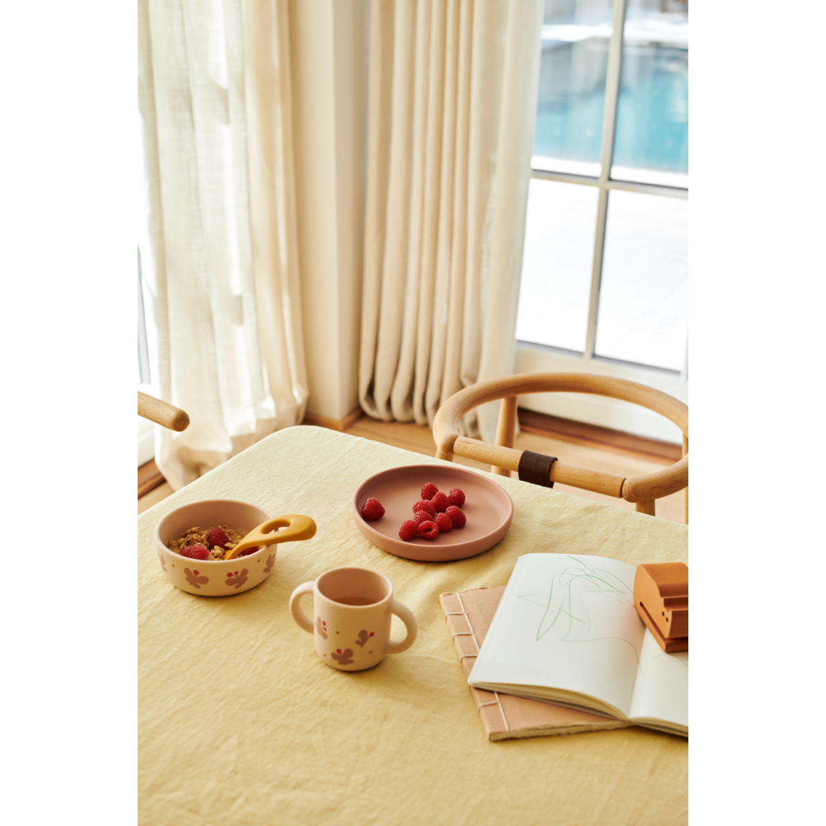 Vivi Printed Tableware Set Butterfly Apple blossom - 3