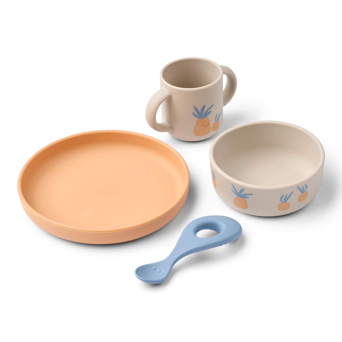 Vivi Printed Tableware Set Pineapple Sandy