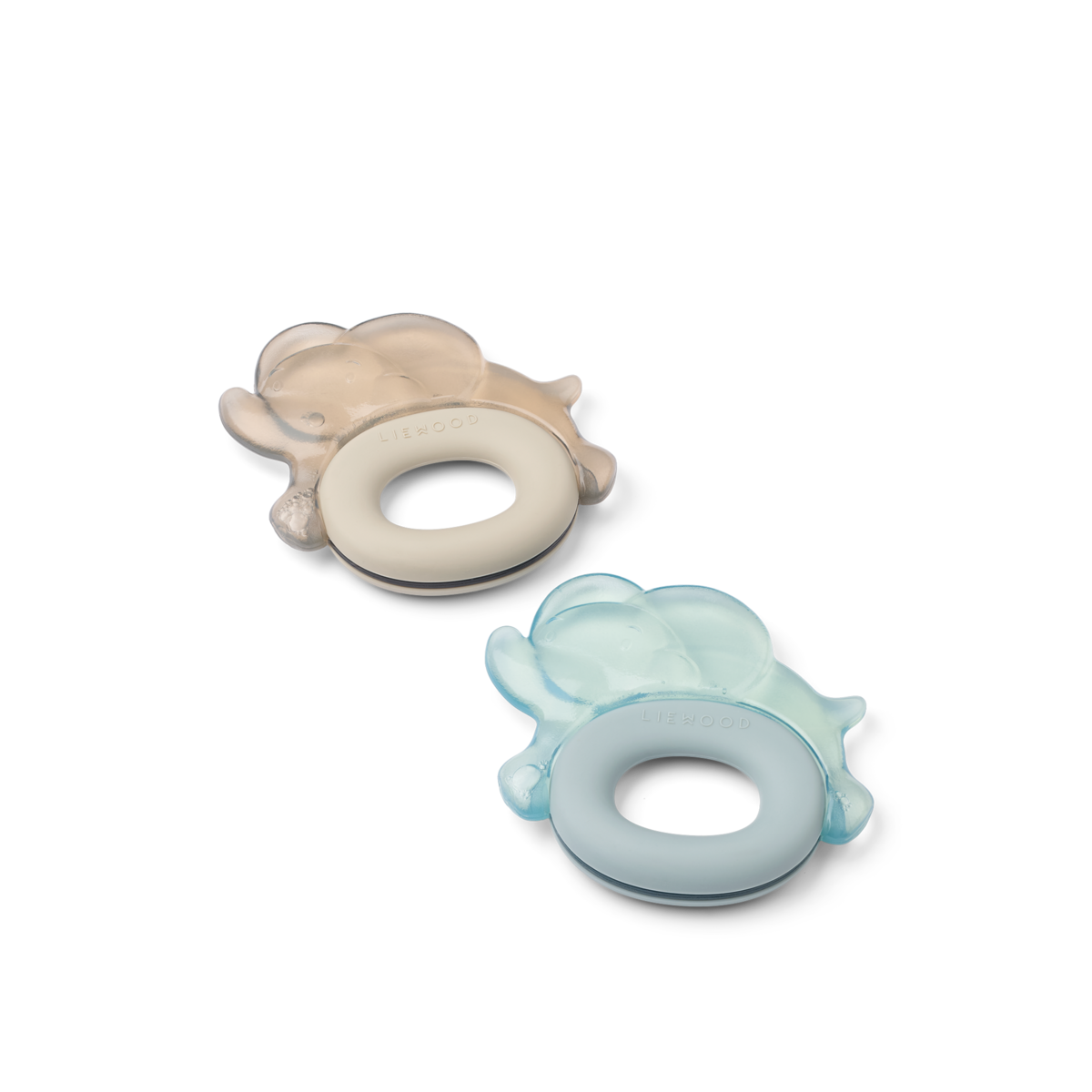 Rita Elephant Cooling Teether 2-Pack Sandy Dove blue