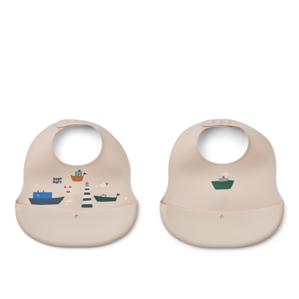 Ember Printed Bib 2-pack Sailing Sandy