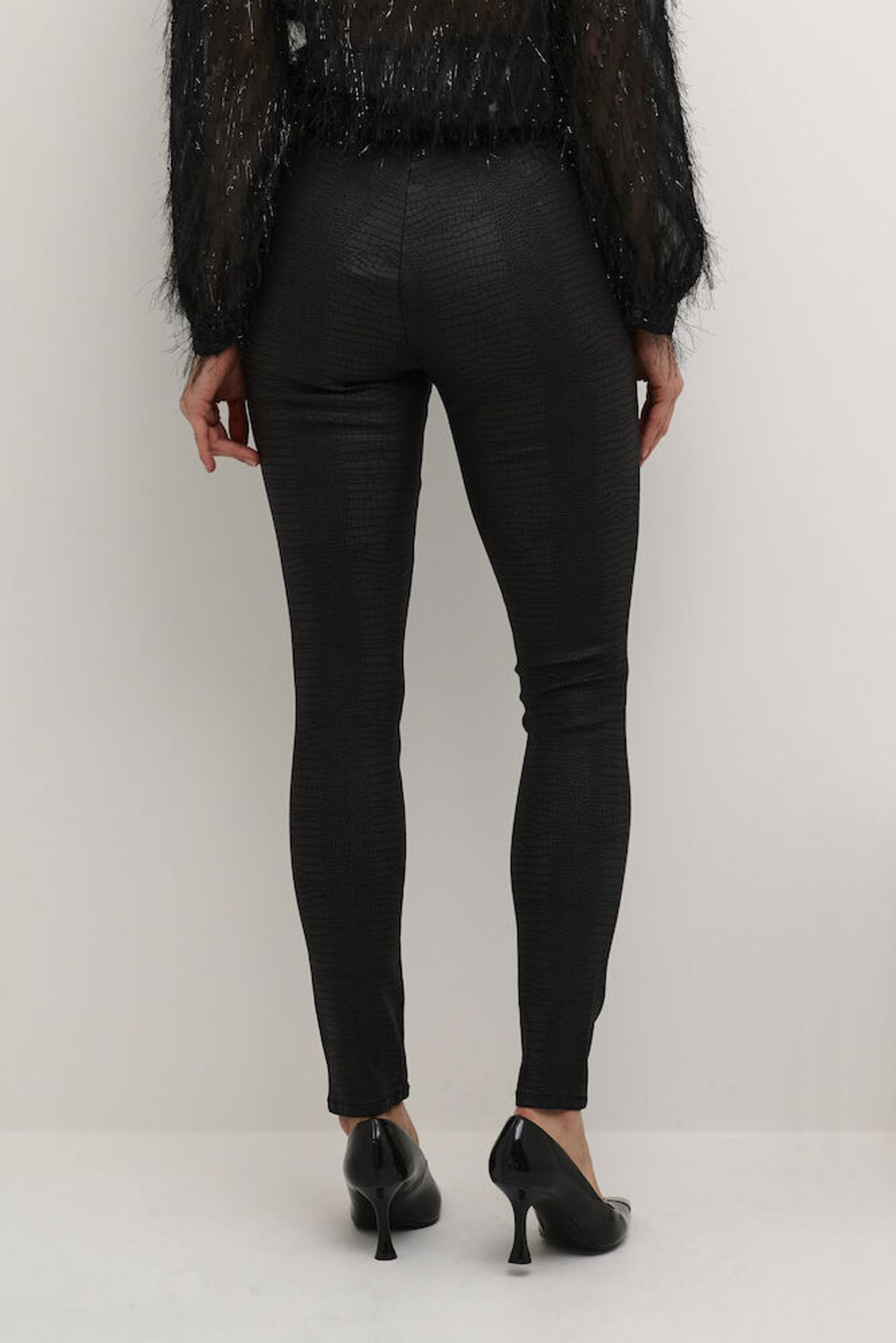 Culture Bettine Leggings Black Croco - 2