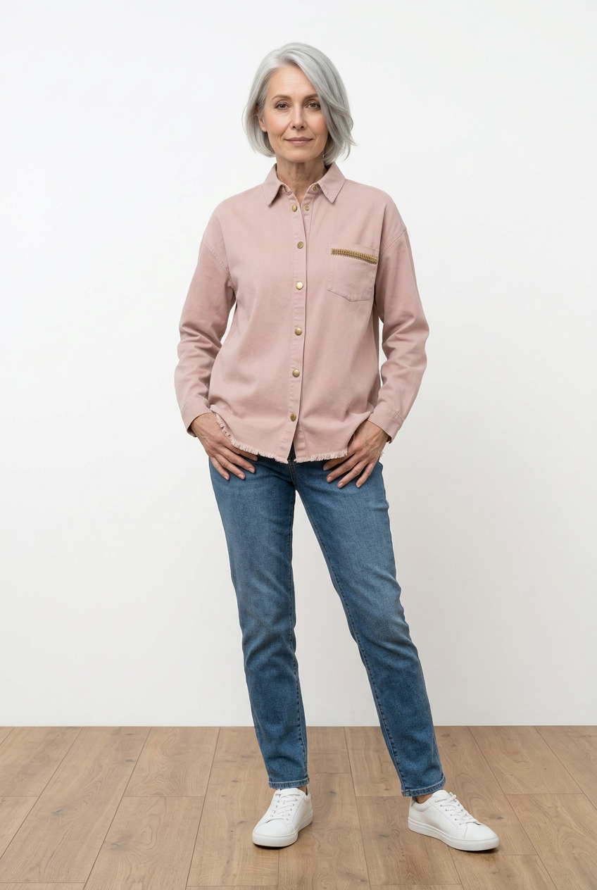 LouisaDe Shirt - Dusty Rose - Depeche