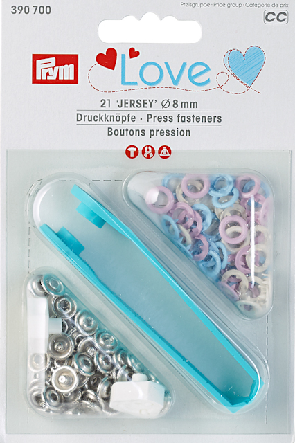 SNAP BUTTONS - 8 MM - PASTELL