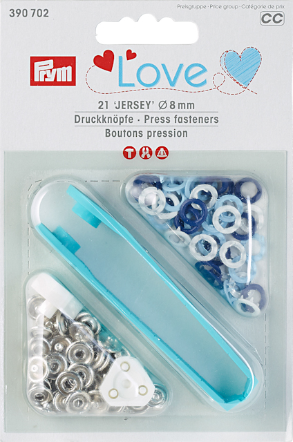 SNAP BUTTONS - 8 MM - BLUE